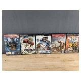 14 PlayStation 2 Games - Madden 06, NBA Live, NHL, Wheel of Fortune, God of War, NASCAR, Guitar Hero *C