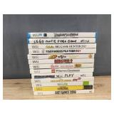 13 Nintendo Wii & Wii U Games - Tiger Woods, LEGO, Barbie, Star Wars, Just Dance *C