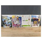 13 Nintendo Wii & Wii U Games - Tiger Woods, LEGO, Barbie, Star Wars, Just Dance *C