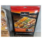 Assorted BBQ Grilling Accessories, Corn Holders, Basting Bottle, Grilling Trays, Etc Assorted BBQ Grilling Accessories, Corn Holders, Basting Bottle, Grilling Trays, Etc