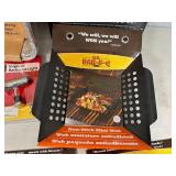 Assorted BBQ Grilling Accessories, Corn Holders, Basting Bottle, Grilling Trays, Etc Assorted BBQ Grilling Accessories, Corn Holders, Basting Bottle, Grilling Trays, Etc