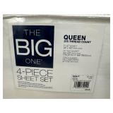 New Kohl's 4 Piece Sheet Set - Queen - $80 price tag New Kohl's 4 Piece Sheet Set - Queen - $80 price tag