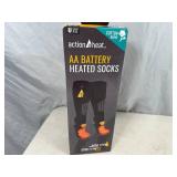 New Pair of Action Heat Battery Heated Socks - Unisex - XXL New Pair of Action Heat Battery Heated Socks - Unisex - XXL