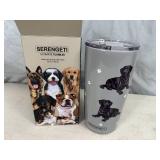 New Serengeti Vacuum Insulated Stainless Steel Tumbler with Lid - Black Lab Dog New Serengeti Vacuum Insulated Stainless Steel Tumbler with Lid - Black Lab Dog