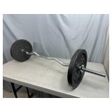 Iron Weight Plates with Bar Iron Weight Plates with Bar
