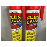 2 Cans of Flex Caulk with Trigger Flow Nozzle - White 2 Cans of Flex Caulk with Trigger Flow Nozzle - White