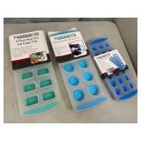 6 New Silicone Ice Cube Trays 6 New Silicone Ice Cube Trays