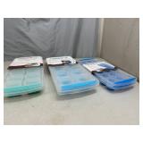 6 New Silicone Ice Cube Trays 6 New Silicone Ice Cube Trays