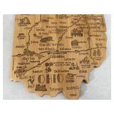 New Bamboo Ohio Cutting / Serving Board New Bamboo Ohio Cutting / Serving Board