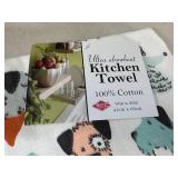 4 New Dog Themed Kitchen Towels 4 New Dog Themed Kitchen Towels
