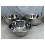 3 New Bene Casa Stainless Steel Mixing Bowls 3 New Bene Casa Stainless Steel Mixing Bowls