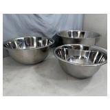 3 New Bene Casa Stainless Steel Mixing Bowls 3 New Bene Casa Stainless Steel Mixing Bowls