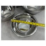 3 New Bene Casa Stainless Steel Mixing Bowls 3 New Bene Casa Stainless Steel Mixing Bowls