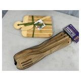 New Bamboo Cheese Board Set, Bamboo Utensil Set New Bamboo Cheese Board Set, Bamboo Utensil Set
