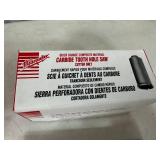 4 New Milwaukee Carbide Tooth Hole Saws - 4 Sizes 4 New Milwaukee Carbide Tooth Hole Saws - 4 Sizes