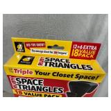 New Pack of 18 Ruby Space Triangles For Closet Organization New Pack of 18 Ruby Space Triangles For Closet Organization
