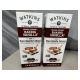 2 New Bottles of Watkins Baking Vanilla 2 New Bottles of Watkins Baking Vanilla