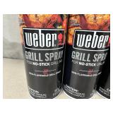 3 New Cans of Weber Grill Spray 3 New Cans of Weber Grill Spray