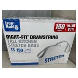 Large Box of 150 Kitchen Size Trash Bags Large Box of 150 Kitchen Size Trash Bags