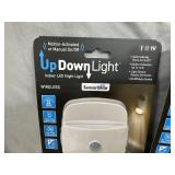 2 New Battery Powered Up/Down LED Night Lights 2 New Battery Powered Up/Down LED Night Lights