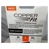 New Copper Fit Knee Compression Sleeve - Large New Copper Fit Knee Compression Sleeve - Large