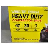 New Box of Contractor Grade 42 Gallon Trash Bags New Box of Contractor Grade 42 Gallon Trash Bags