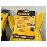 New Dewalt Leather Gloves and Coated Gripper Work Gloves - Size XL New Dewalt Leather Gloves and Coated Gripper Work Gloves - Size XL
