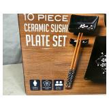 New 10 pc Ceramic Sushi Plate Set New 10 pc Ceramic Sushi Plate Set