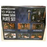 New 10 pc Ceramic Sushi Plate Set New 10 pc Ceramic Sushi Plate Set