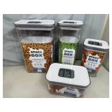 4 New Pantrymate Space Box Leak Proof Food Storage Containers 4 New Pantrymate Space Box Leak Proof Food Storage Containers