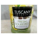 New 18 oz Tuscany Premium Candle with Essential Oils New 18 oz Tuscany Premium Candle with Essential Oils