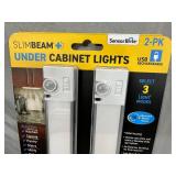 2 New Slim Beam Under Cabinet Rechargeable Lights 2 New Slim Beam Under Cabinet Rechargeable Lights