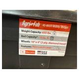 Brand New Agri-Fab 10-cu ft Plastic Dump Cart / Yard Trailer Brand New Agri-Fab 10-cu ft Plastic Dump Cart / Yard Trailer