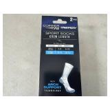 2 New Pairs of Copper Fit Arch Support Sport Socks - Crew Length 2 New Pairs of Copper Fit Arch Support Sport Socks - Crew Length