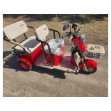 2026 SDLANCH Electric Tricycle Mini Golf Cart (IRGC40) - Red 2026 SDLANCH Electric Tricycle Mini Golf Cart (IRGC40) - Red