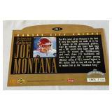 Joe Montana Autographed Limited Edition /10,000 Die Cut 1995 Upper Deck Salutes #JM-1 Football Card w/ COA