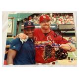 Mark McGwire and Sammy Sosa Autographed 8x10" Baseball Photo w/ COA