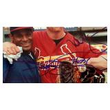 Mark McGwire and Sammy Sosa Autographed 8x10" Baseball Photo w/ COA