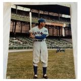 Ernie Banks Autographed 8x10" Baseball Photo