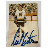 Neal Broten Autographed 1984-85 Minnesota North Stars Vintage Hockey Post Card