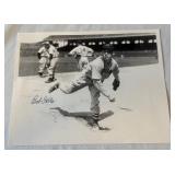 Bob Feller Autographed Baseball Photo