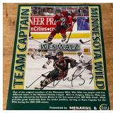 Wes Walz Autographed Minnesota Wild Team Captain Card