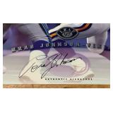 Brad Johnson Autographed 1997 Leaf Authentic Signatures Minnesota Vikings Oversized Football Card