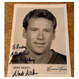 Wade Wilson Autographed Minnesota Vikings Football Team Issued Photo