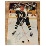 Jack Carlson Autographed 1981-82 Minnesota North Stars Vintage Post Card