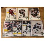 7 Minnesota Wild Alumni Autographed Cards w/ Wes Walz