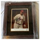 Albert Pujols Autographed and Framed and Matted Limited Edition /700 Photo with COA 18x22" Numbered 413/700