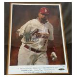 Albert Pujols Autographed and Framed and Matted Limited Edition /700 Photo with COA 18x22" Numbered 413/700