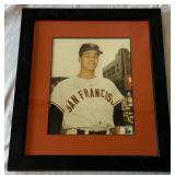 Juan Marichal Autographed Framed and Matted Baseball Photo  14x16"