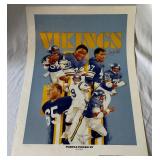 Joey Browner Autographed Limited Edition /500 1987 Minnesota Vikings Purple Power Poster